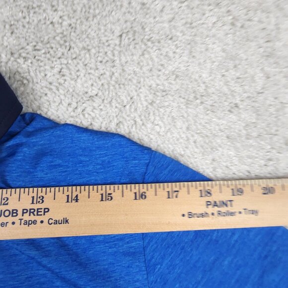 KJUS Savin Structure Polo T-Shirt Mens Size Medium 50 Blue Golf Performance USA - Picture 4 of 6